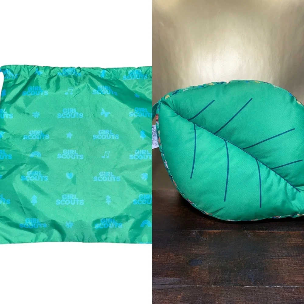 Girl Scout Koala Leaf Pillow Cushion Climb Courage‎ Little Brownie Baker & Bag